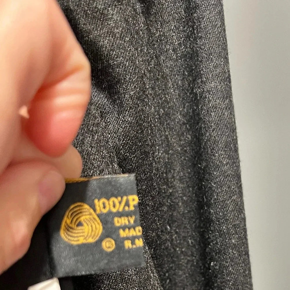 Giorgio SantAngelo 100% wool vintage blazer one button closure shoulder pads 8 - Picture 8 of 10